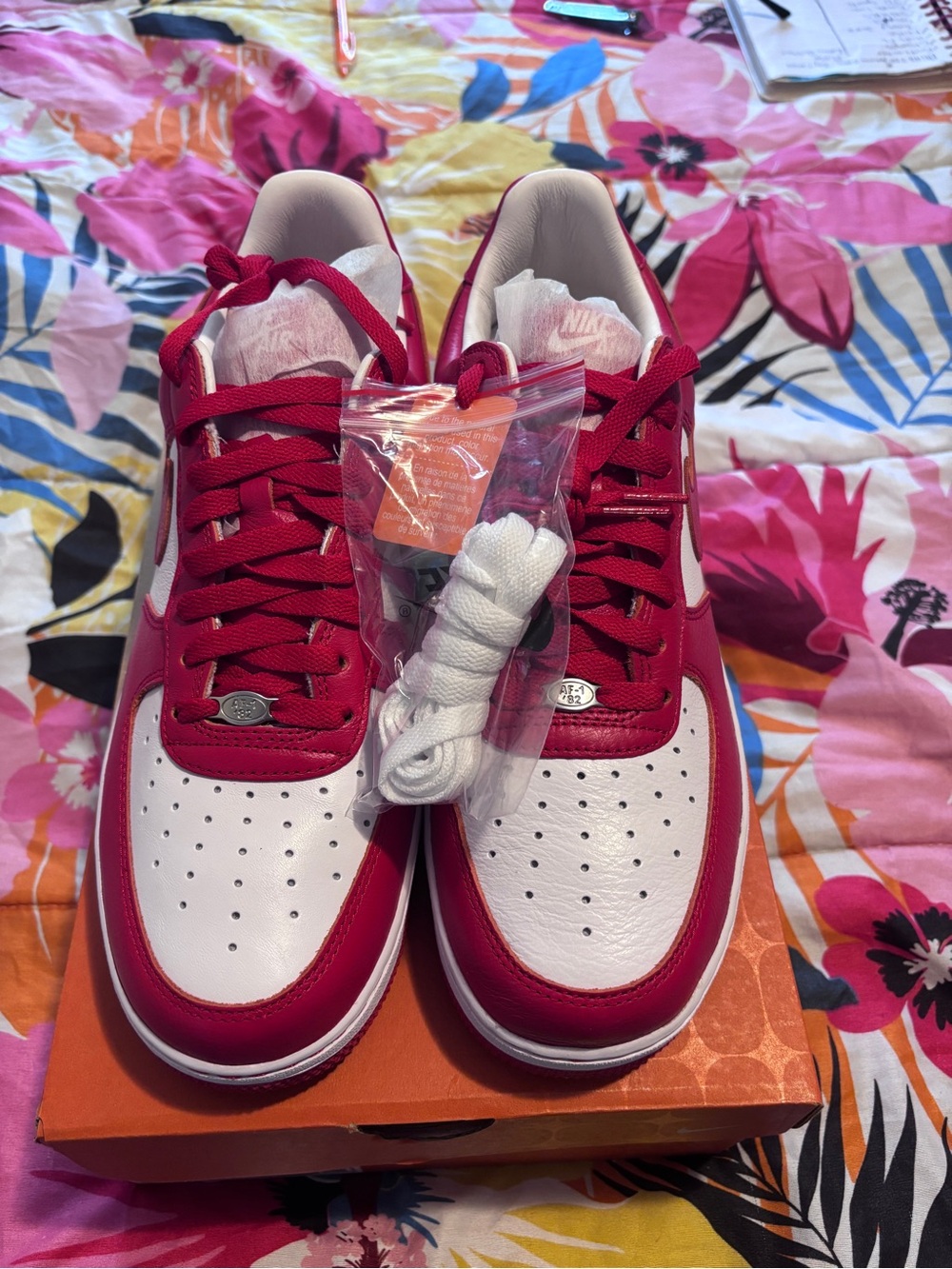 Nike Air Force 1 Low Terror Squad QS White/University Red Men size 10.5